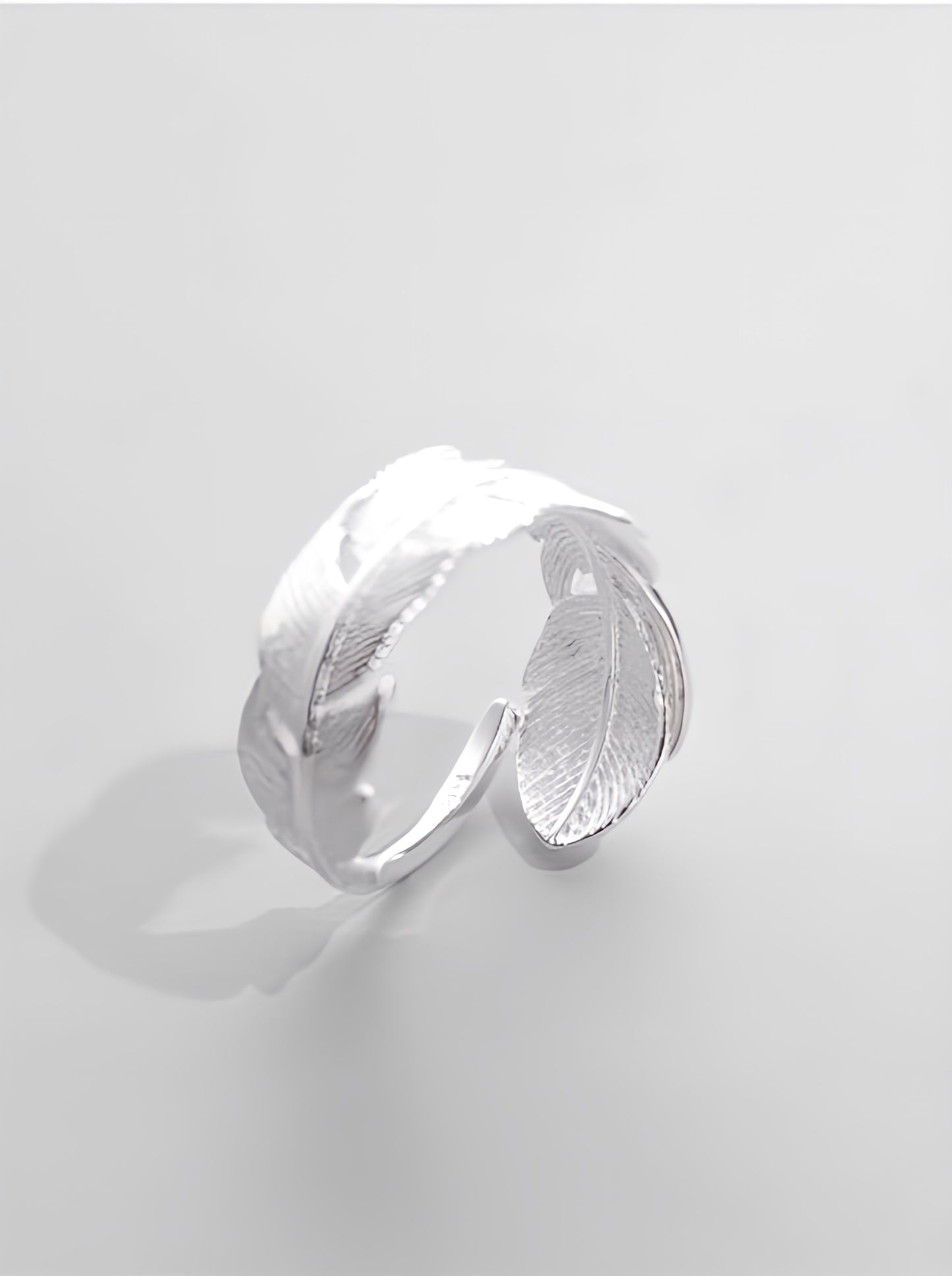 Silver Leaf Ring