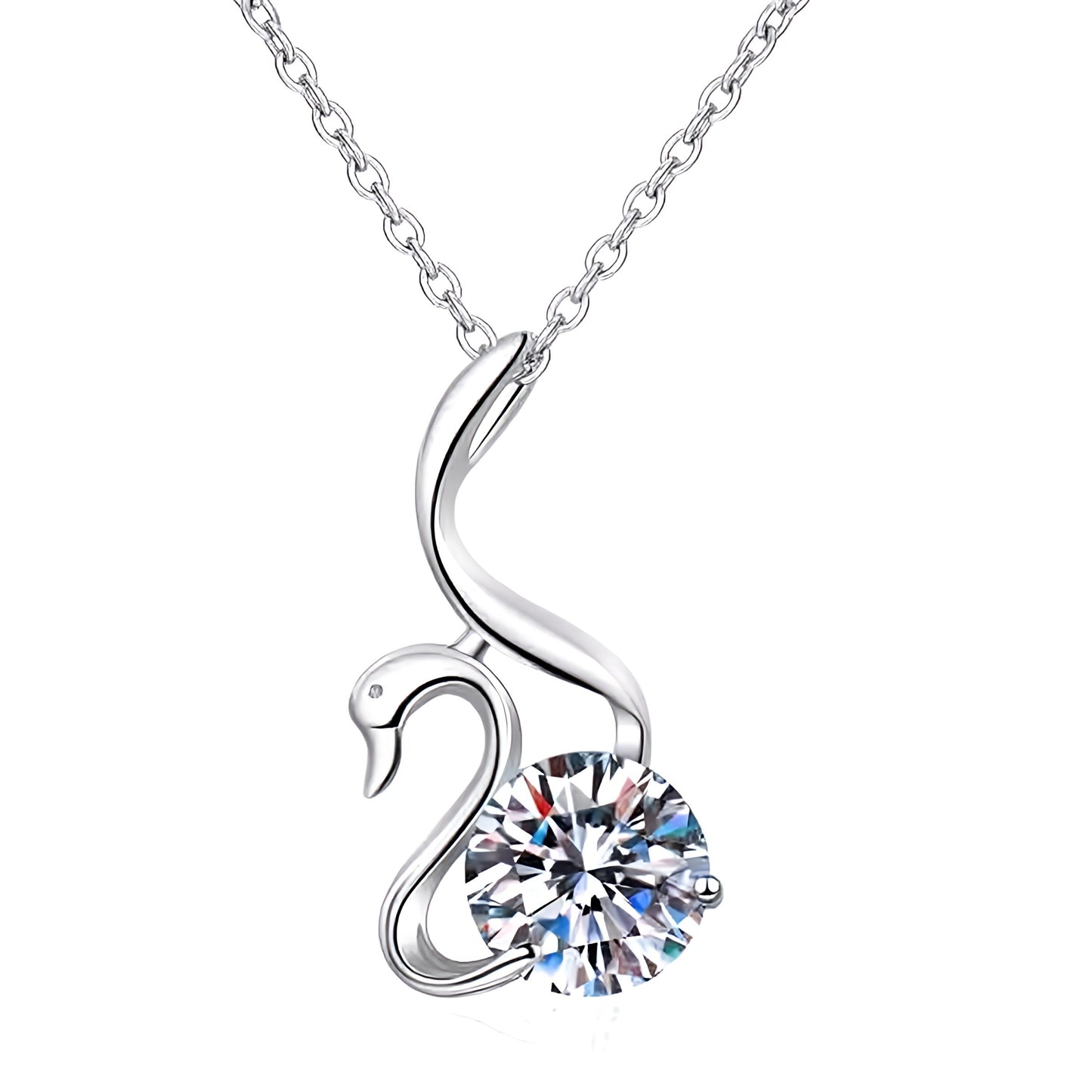 Swan Serenity Moissanite Ketting