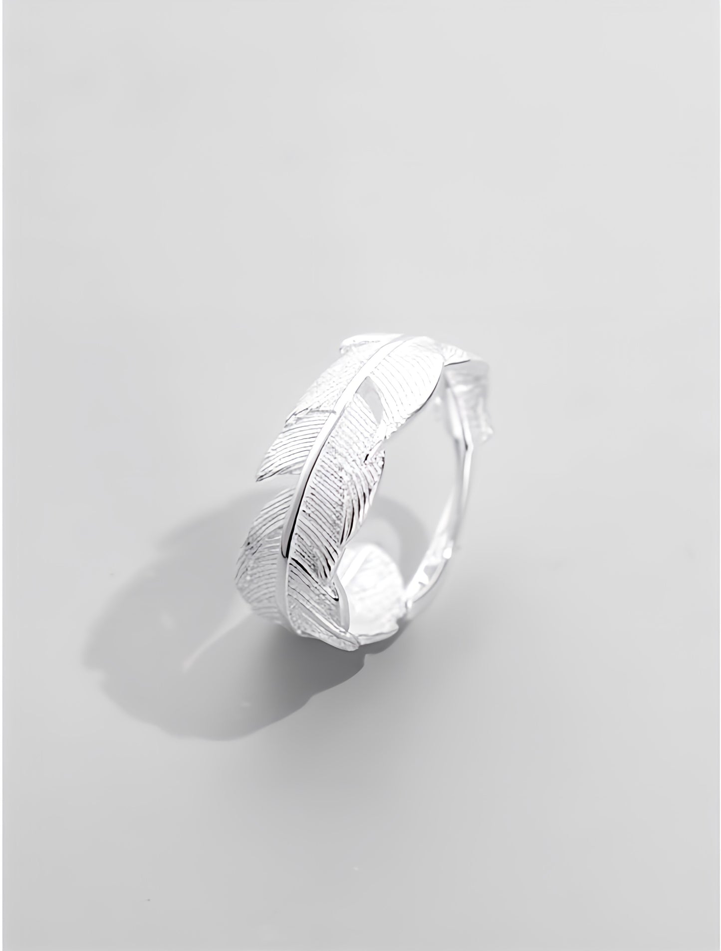 Silver Leaf Ring