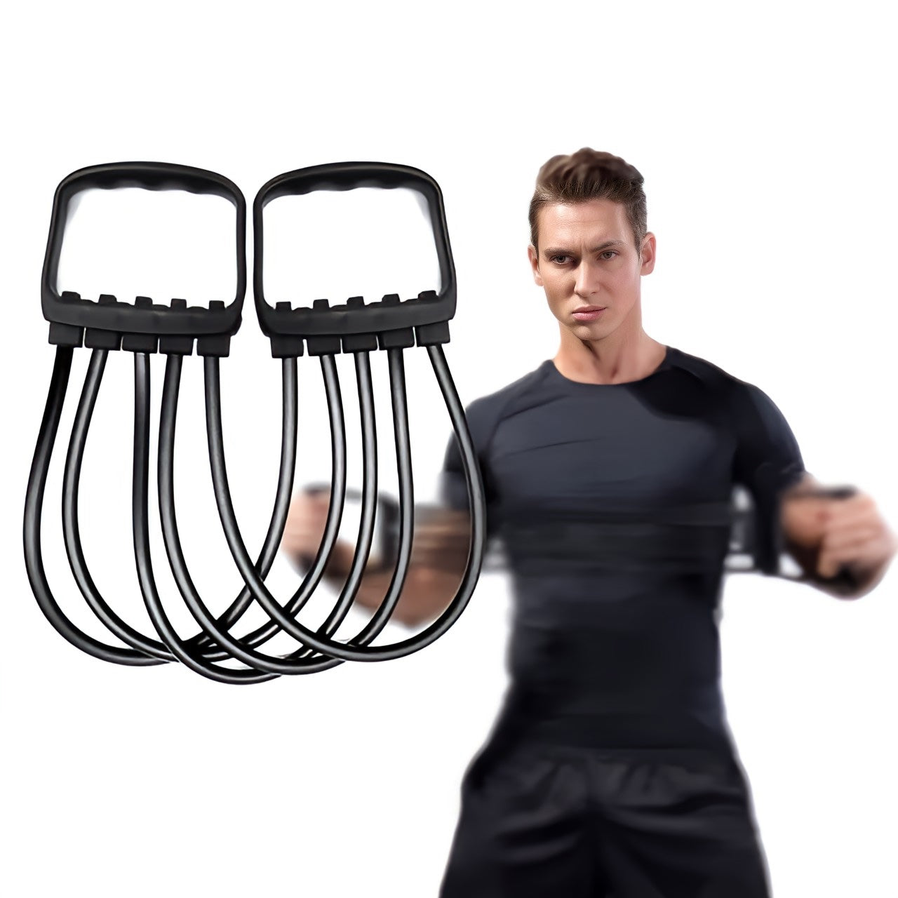 Full Body Workout Set - Borstexpander met 5 verwijderbare weerstandsbanden