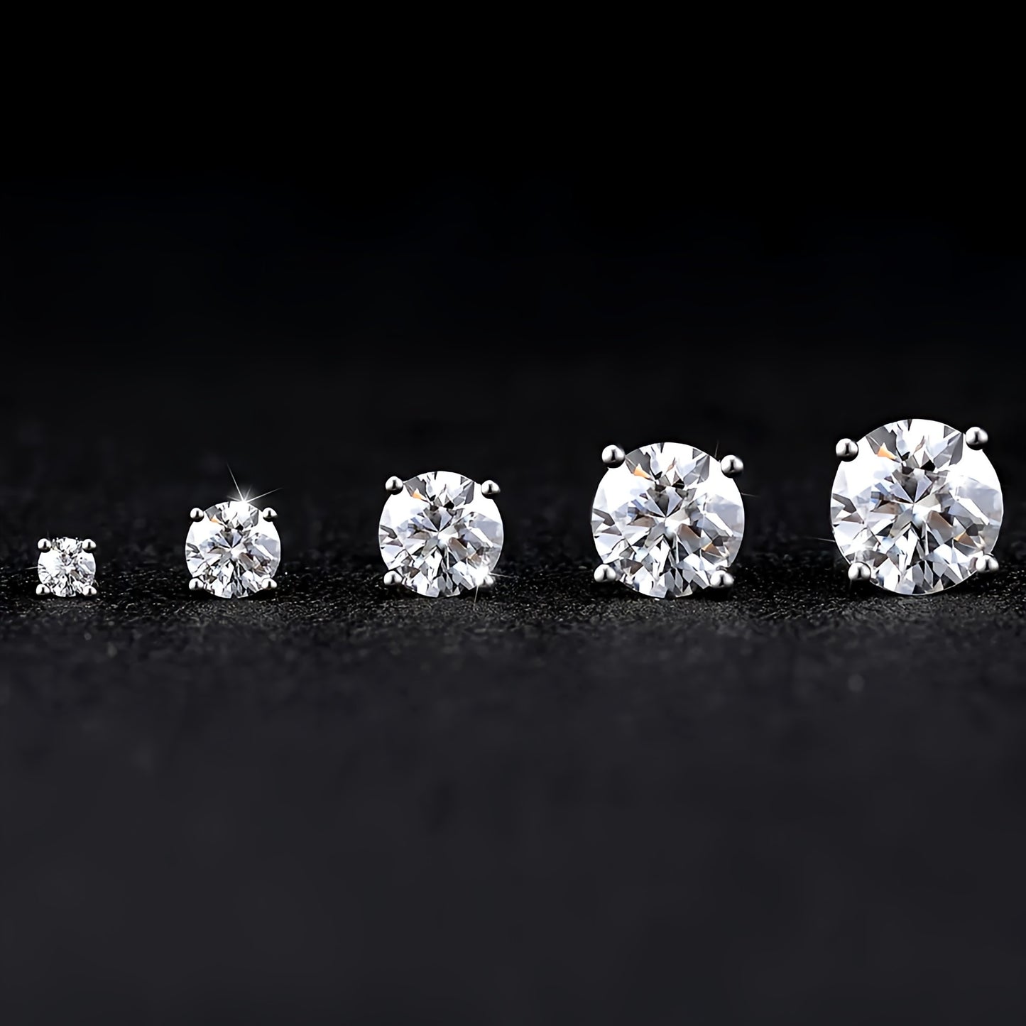 Moissanite Sparkle Earrings